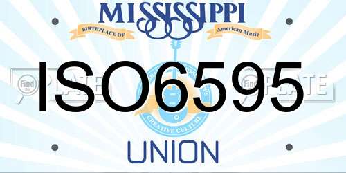 ISO6595 Mississippi License Plate