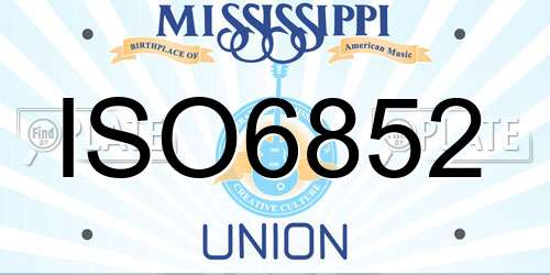 ISO6852 Mississippi License Plate
