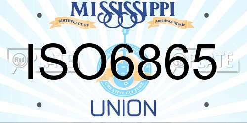ISO6865 Mississippi License Plate