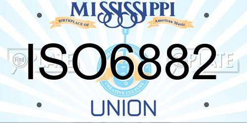 ISO6882 Mississippi License Plate