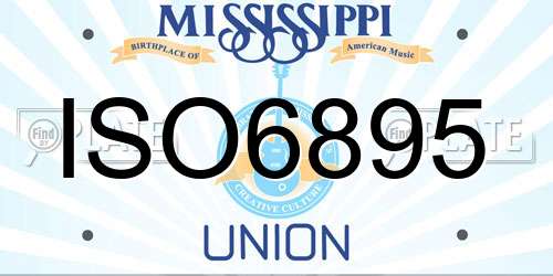 ISO6895 Mississippi License Plate