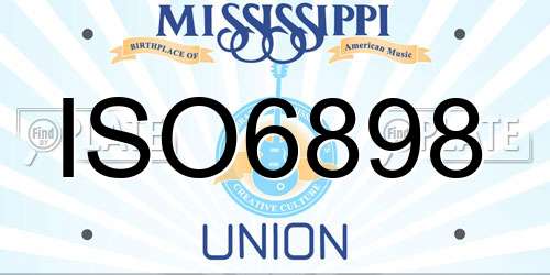 ISO6898 Mississippi License Plate