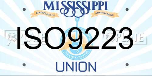 ISO9223 Mississippi License Plate