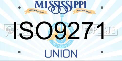 ISO9271 Mississippi License Plate