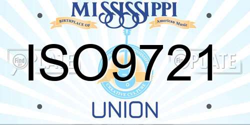 ISO9721 Mississippi License Plate
