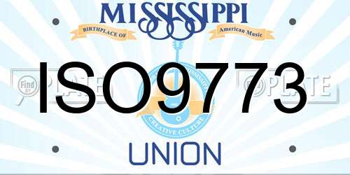ISO9773 Mississippi License Plate