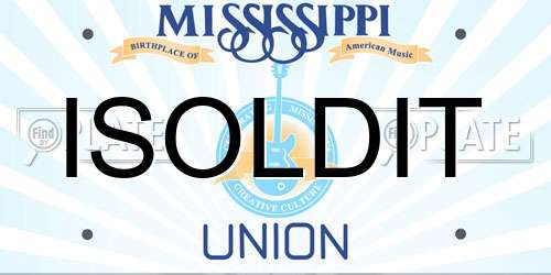 ISOLDIT Mississippi License Plate