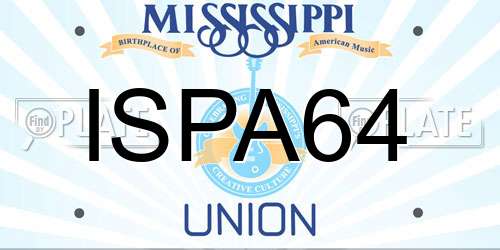 ISPA64 Mississippi License Plate