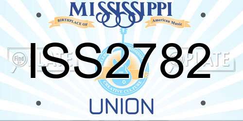 ISS2782 Mississippi License Plate