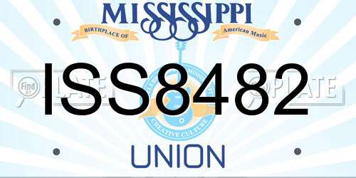ISS8482 Mississippi License Plate