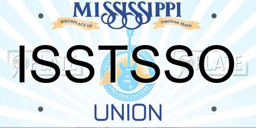 ISSTSSO Mississippi License Plate