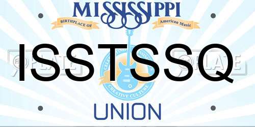 ISSTSSQ Mississippi License Plate
