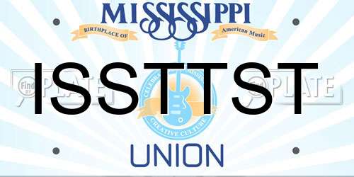 ISSTTST Mississippi License Plate