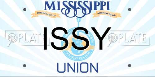 ISSY Mississippi License Plate