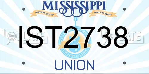 IST2738 Mississippi License Plate
