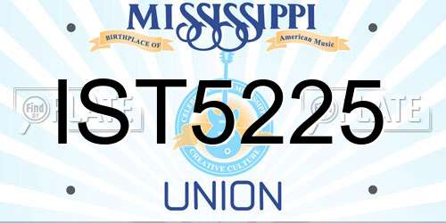 IST5225 Mississippi License Plate