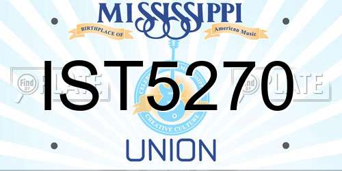 IST5270 Mississippi License Plate