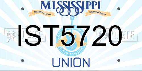 IST5720 Mississippi License Plate