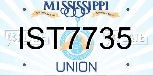 IST7735 Mississippi License Plate