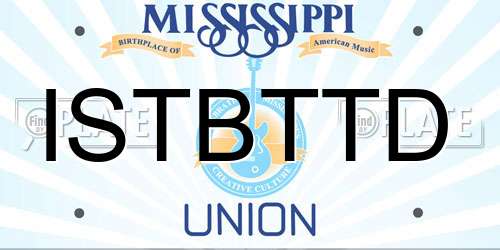 ISTBTTD Mississippi License Plate