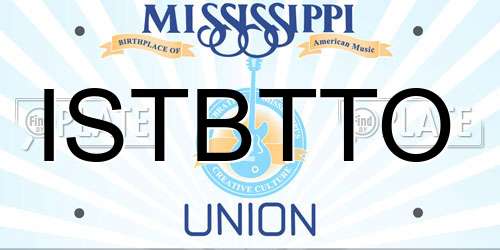 ISTBTTO Mississippi License Plate
