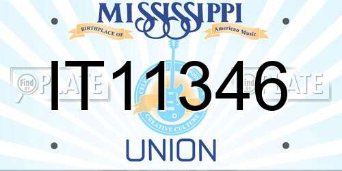 IT11346 Mississippi License Plate