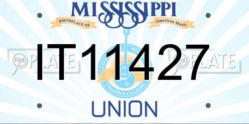 IT11427 Mississippi License Plate