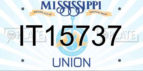 IT15737 Mississippi License Plate