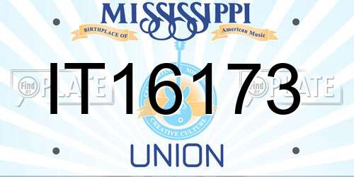 IT16173 Mississippi License Plate