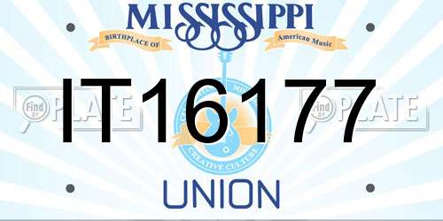 IT16177 Mississippi License Plate