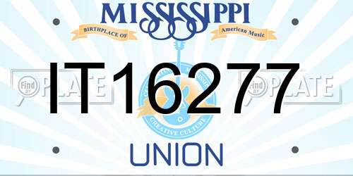 IT16277 Mississippi License Plate