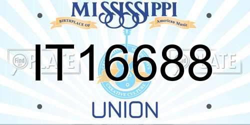 IT16688 Mississippi License Plate