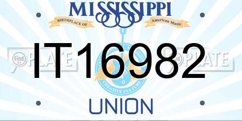 IT16982 Mississippi License Plate