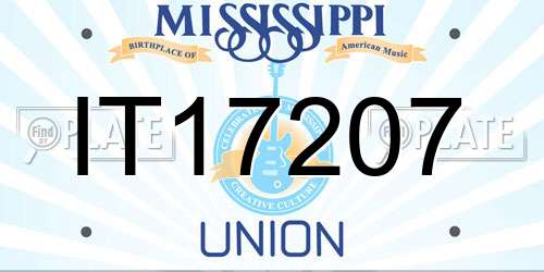 IT17207 Mississippi License Plate
