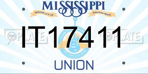 IT17411 Mississippi License Plate