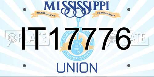 IT17776 Mississippi License Plate