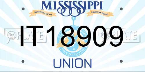 IT18909 Mississippi License Plate