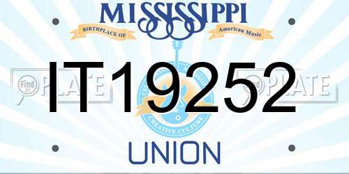 IT19252 Mississippi License Plate