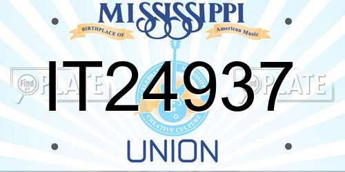 IT24937 Mississippi License Plate