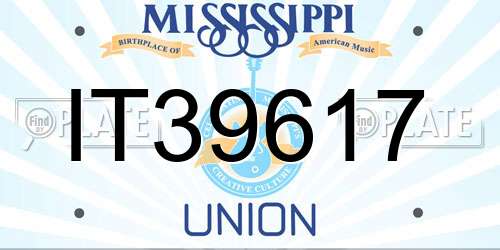 IT39617 Mississippi License Plate