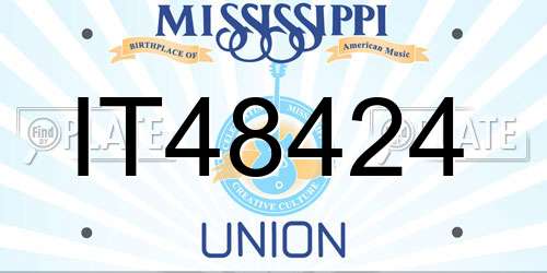 IT48424 Mississippi License Plate