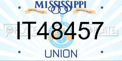 IT48457 Mississippi License Plate