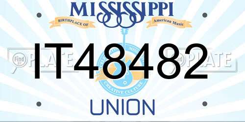 IT48482 Mississippi License Plate