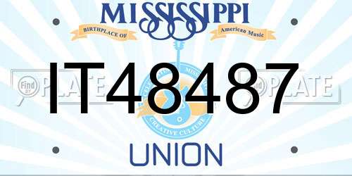 IT48487 Mississippi License Plate