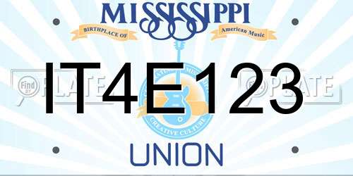 IT4E123 Mississippi License Plate