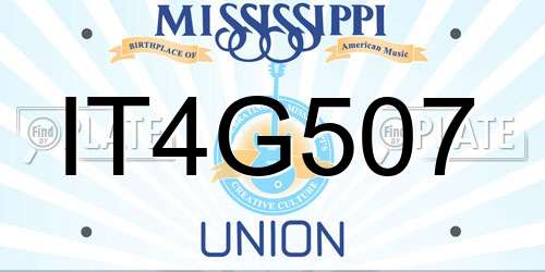 IT4G507 Mississippi License Plate