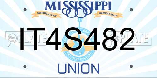 IT4S482 Mississippi License Plate