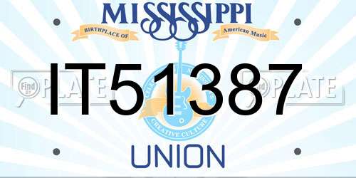 IT51387 Mississippi License Plate