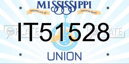 IT51528 Mississippi License Plate