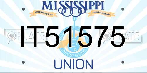 IT51575 Mississippi License Plate